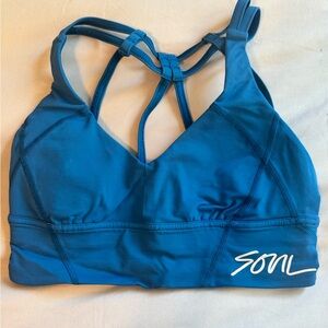 Lululemon + Soul Cycle - Vibrant Blue Strappy Bra